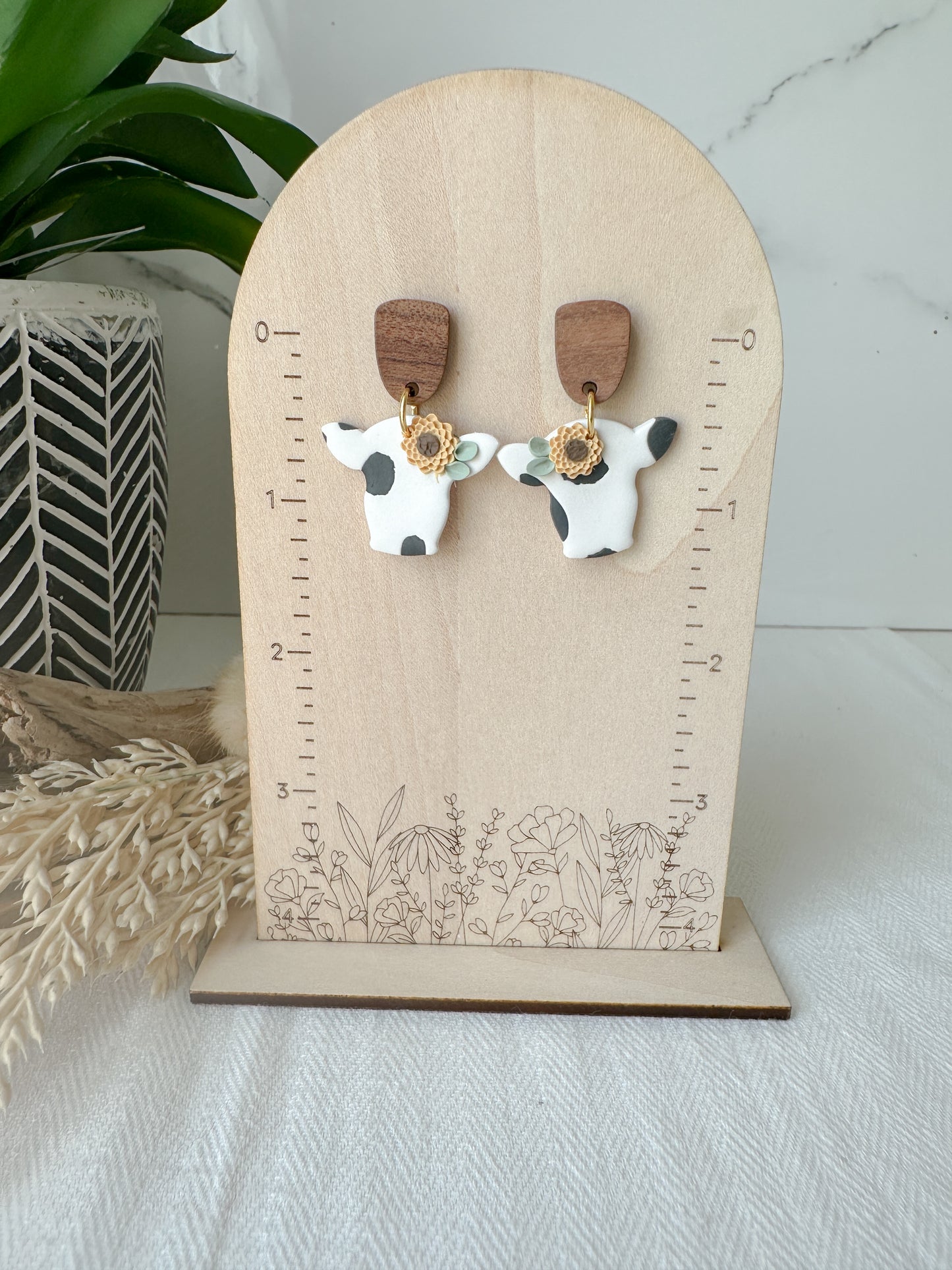 Cow Dangle Earrings