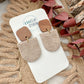 Textured Dangle Earrings (4 color options)