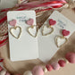 Gold Heart Earrings