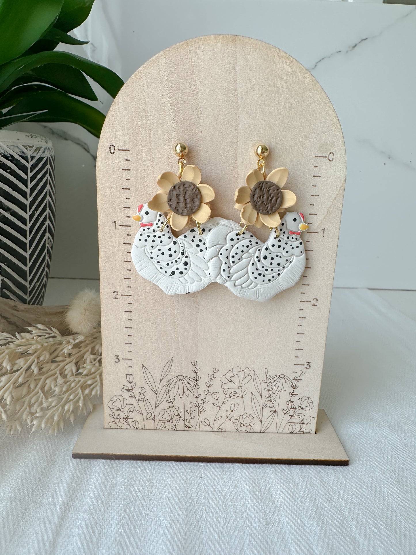 Sunflower Chickie Earrings