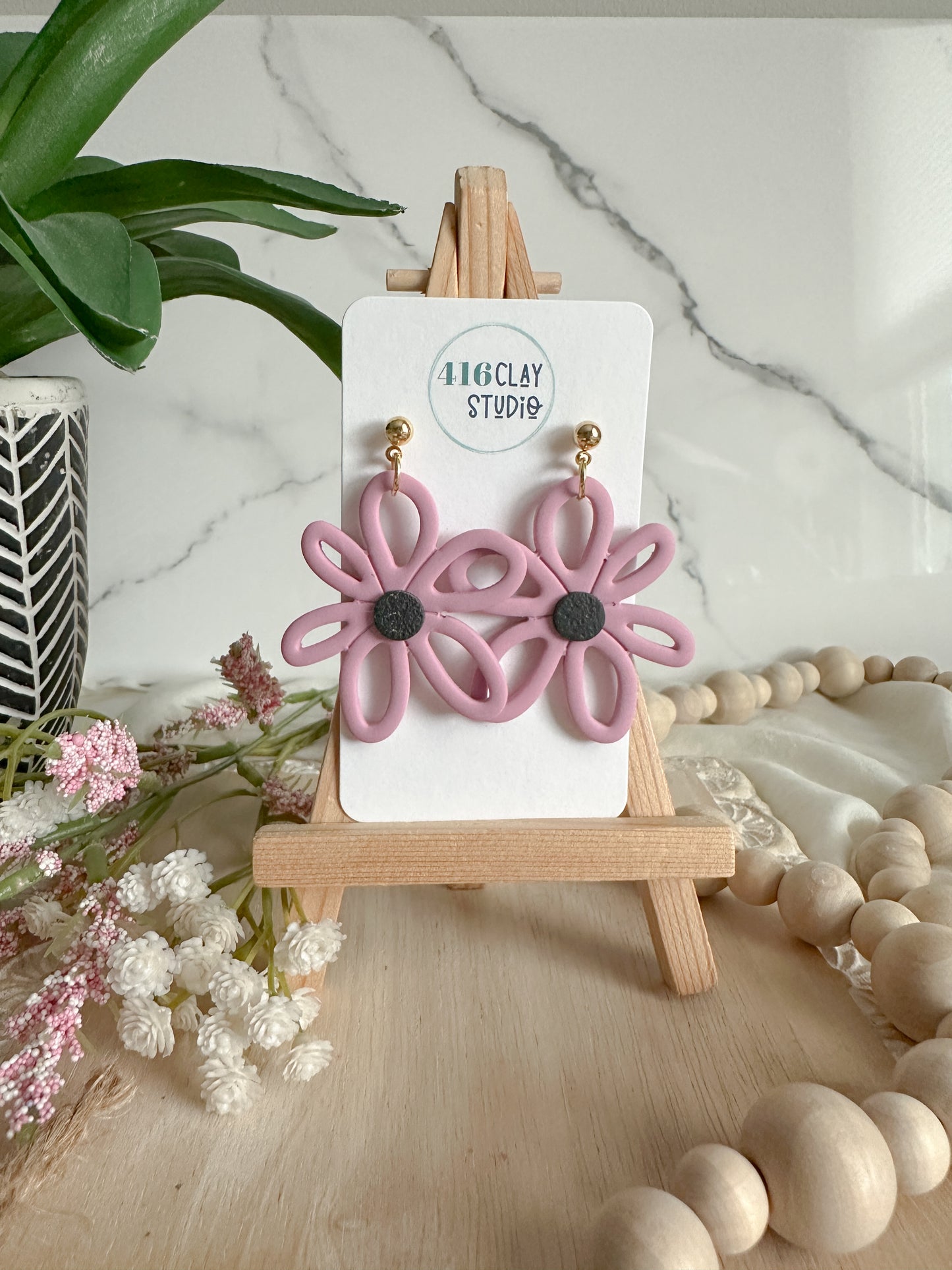 Big Daisy Earrings (two colors)