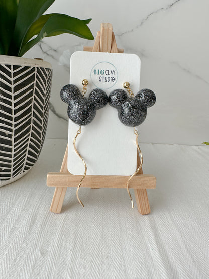 Sparkly Balloon Ear Earrings