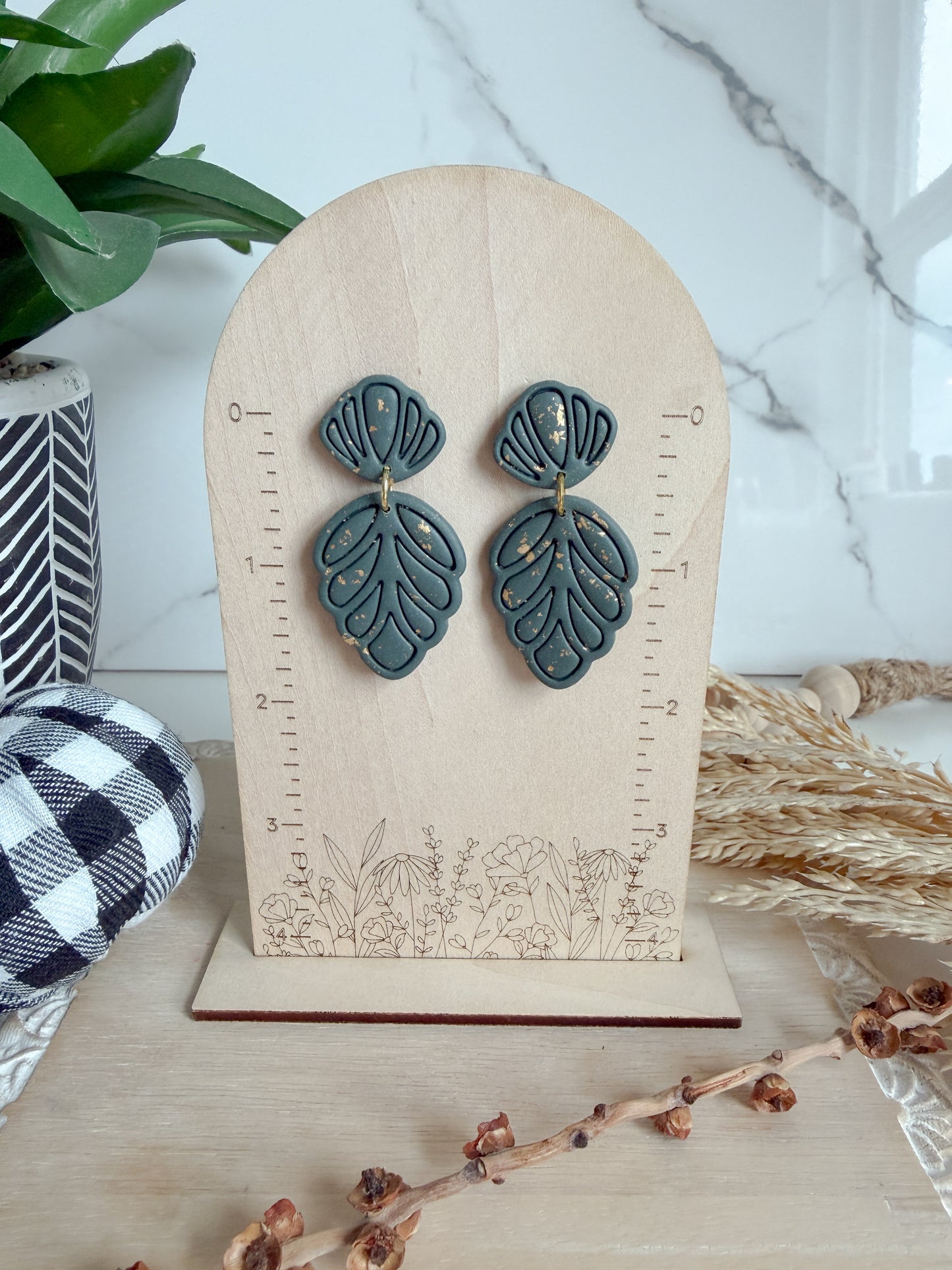 Autumn Petal Drop Earrings