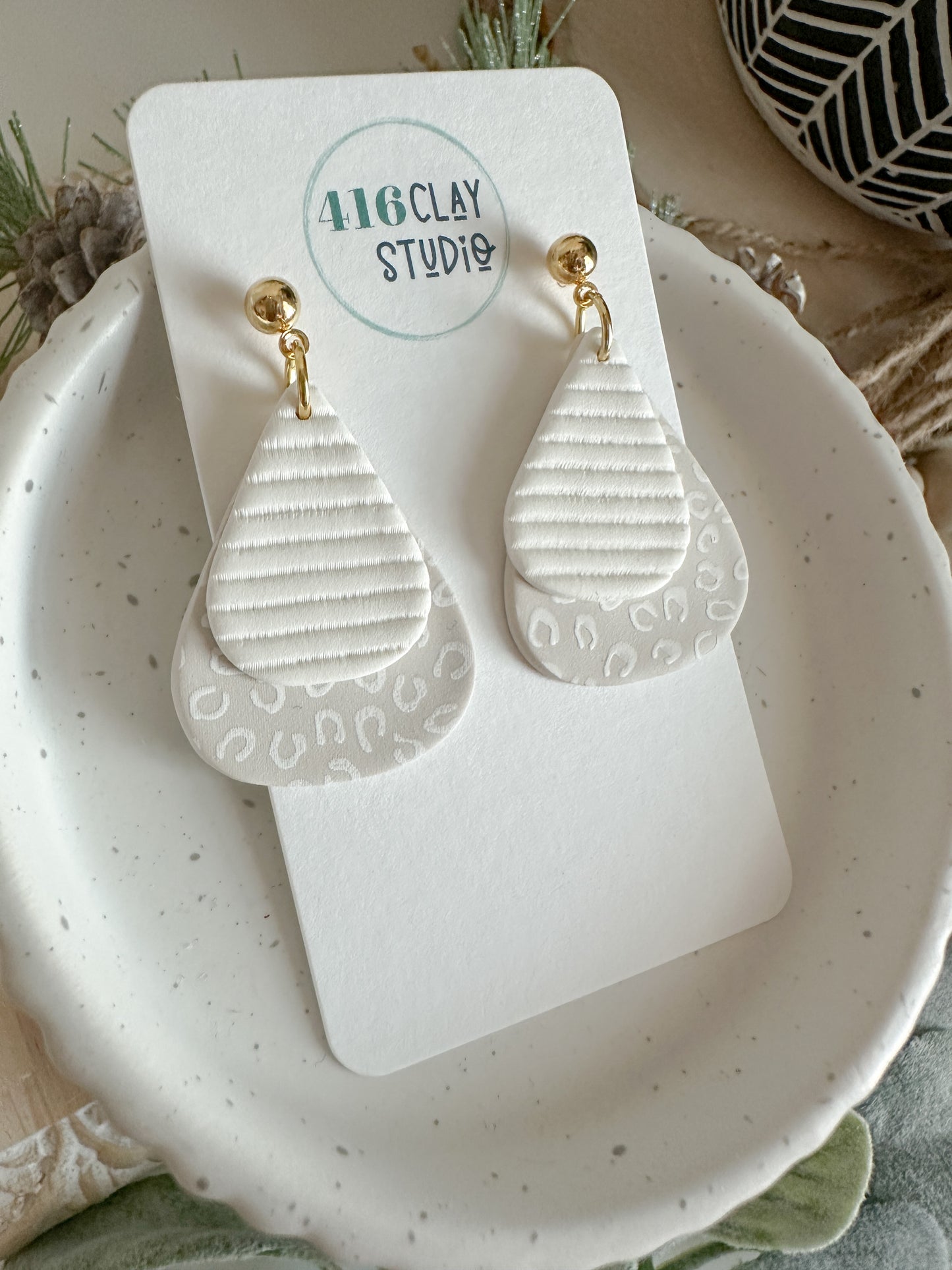 Layered Teardrop Earrings