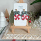 Peppermint & Bow Earrings