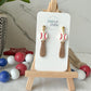Bat & Ball Earrings (softball & baseball)