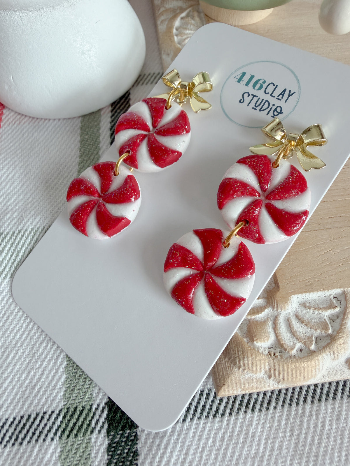Peppermint Candy Earrings