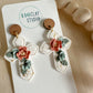 Blooming Faith Cross Earrings