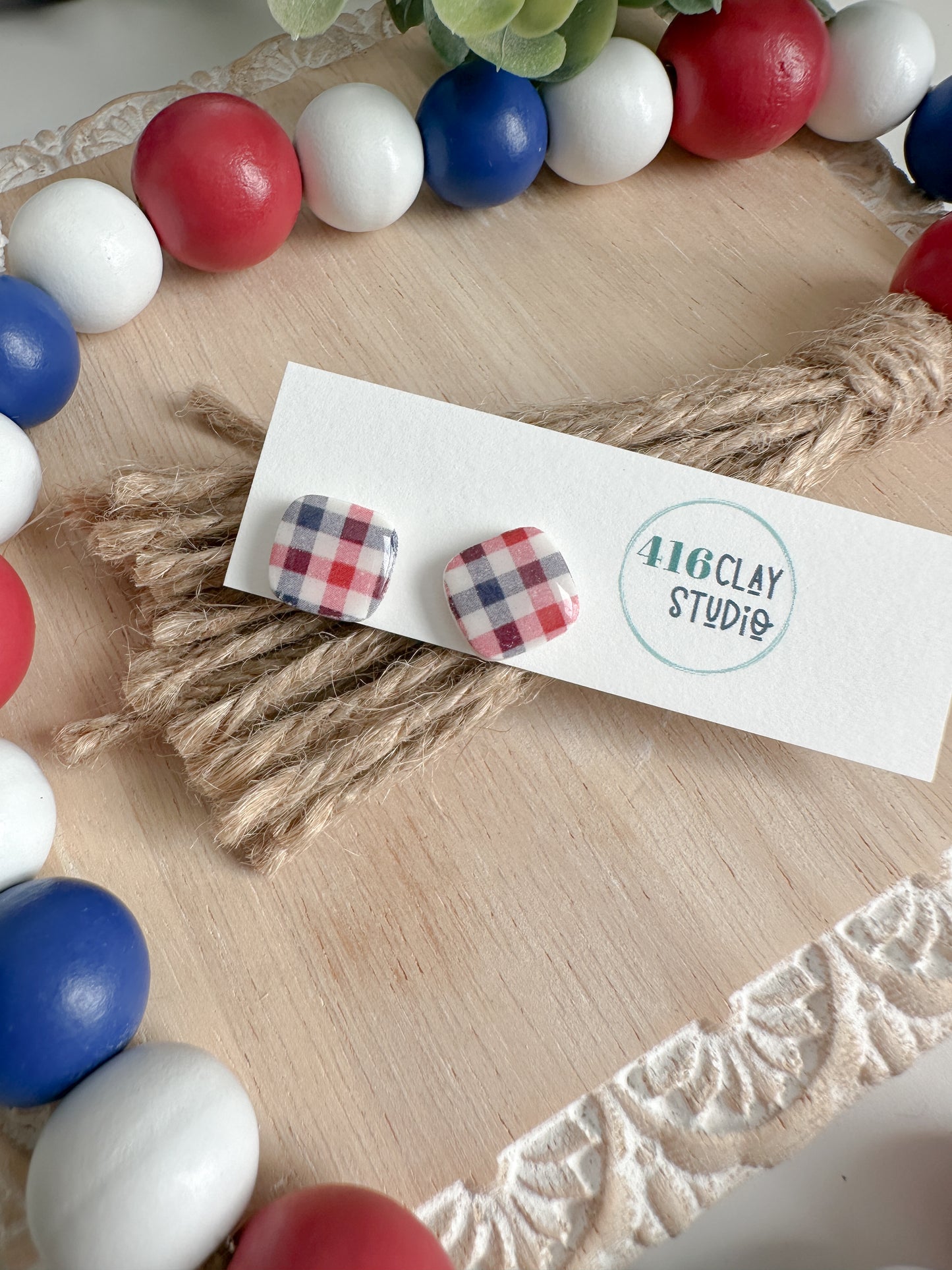 All American Charm Studs