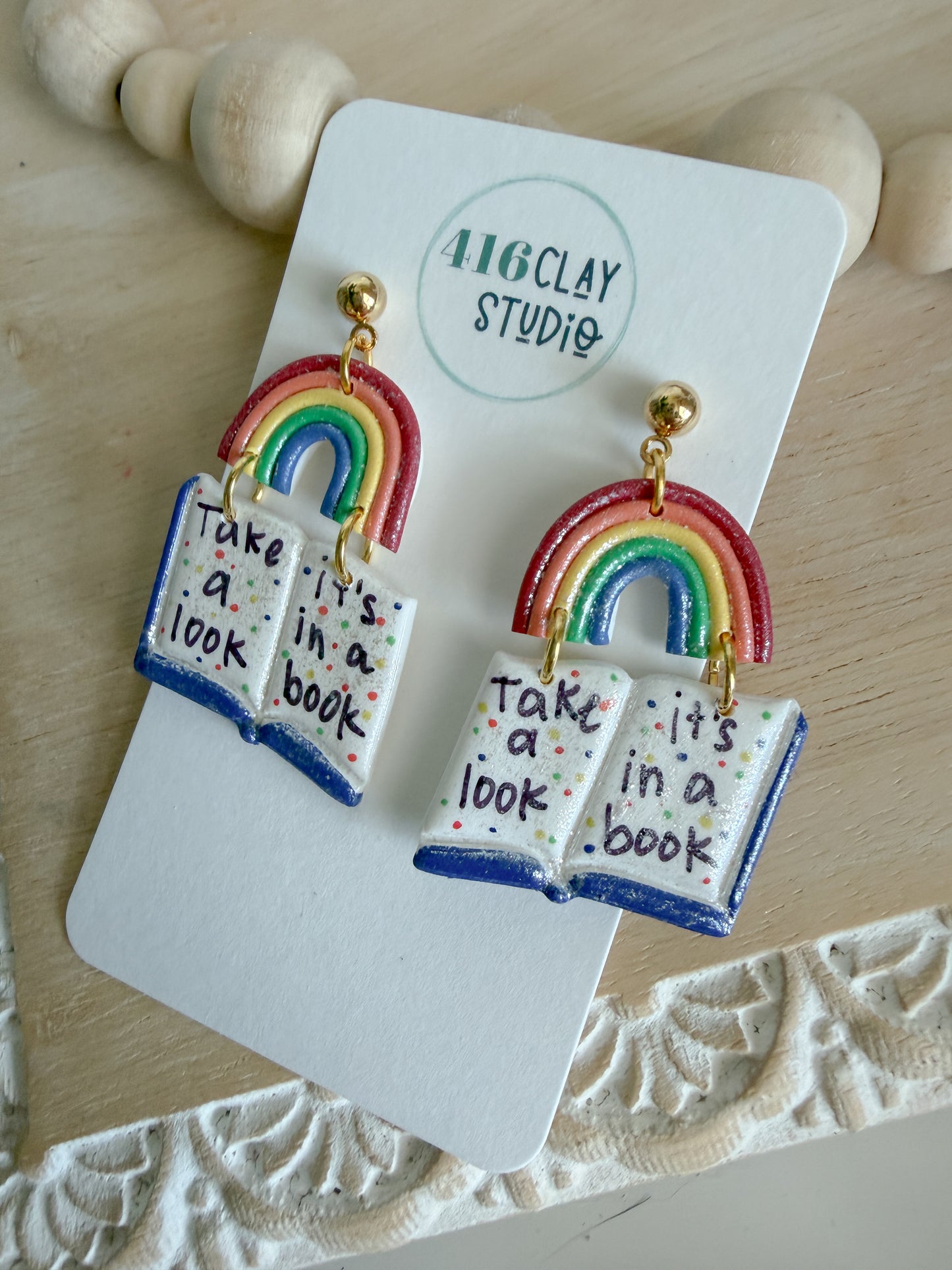 Let's Read Earrings