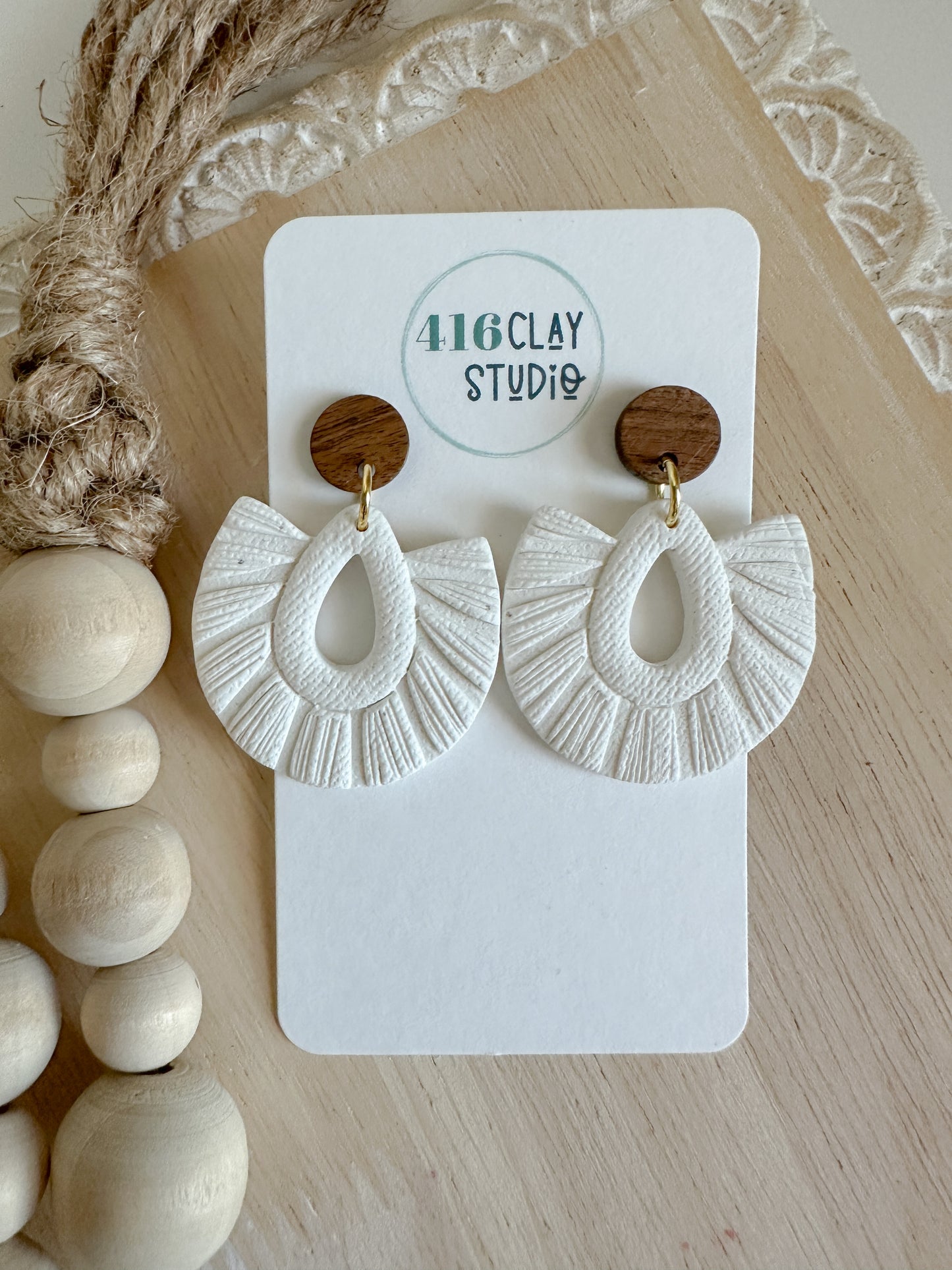 Faux Macramé  Earrings (two options)