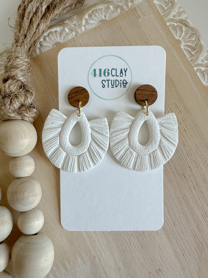 Faux Macramé  Earrings (two options)