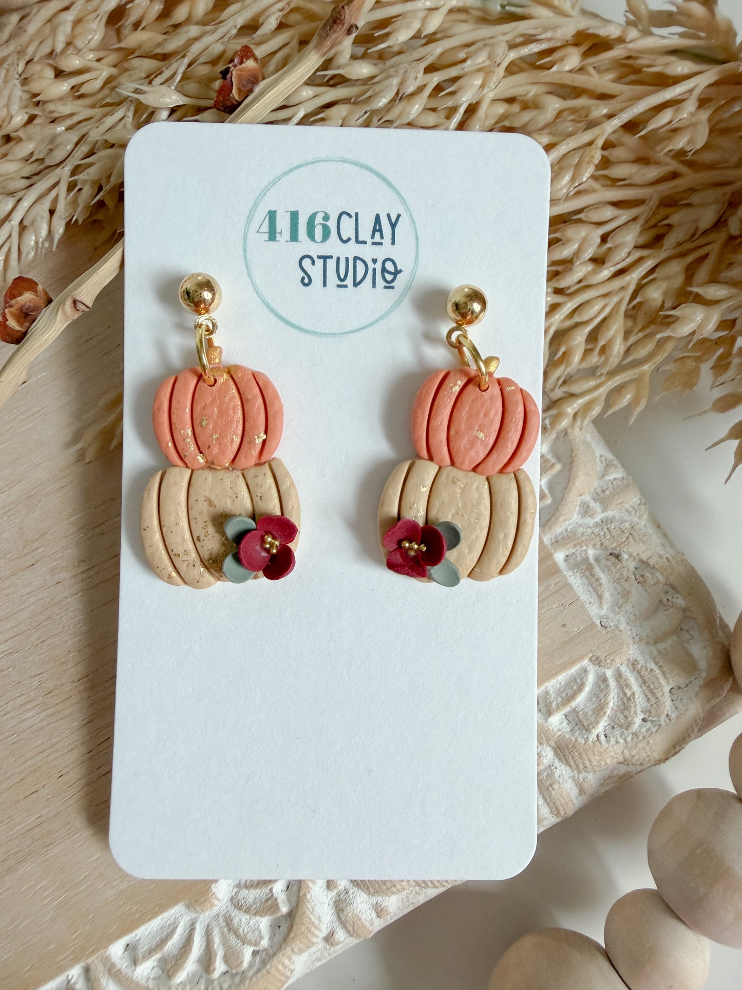 Harvest Charm Pumpkin Stack
