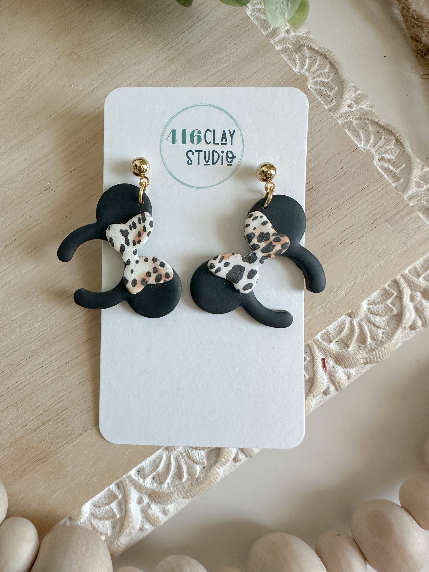 Cheetah Mouse Ear Headband