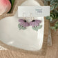 Spring Flower Hoop Earrings (Three Color Options)