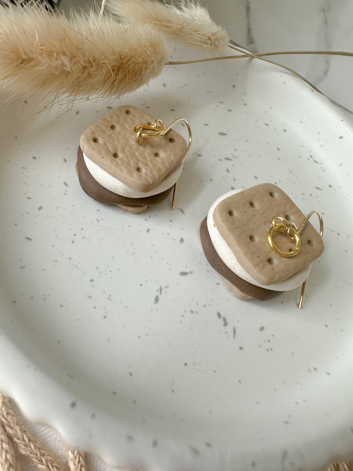 S’more Dangle Earrings