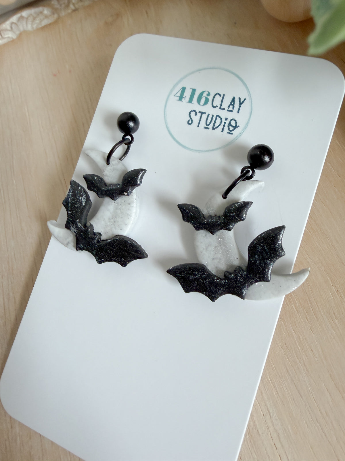 Halloween Night Moon Earrings