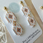 Neutral Aztec Earrings