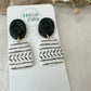 Black and White Dangle Earrings