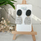 Black and White Dangle Earrings