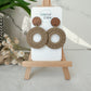 Autumn Boho Circle Faux Macrame Earrings (5 Color Options)