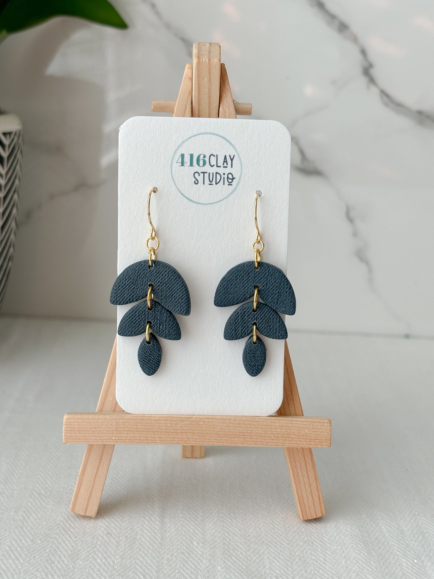 Leafy Dangle Earrings (three color options)
