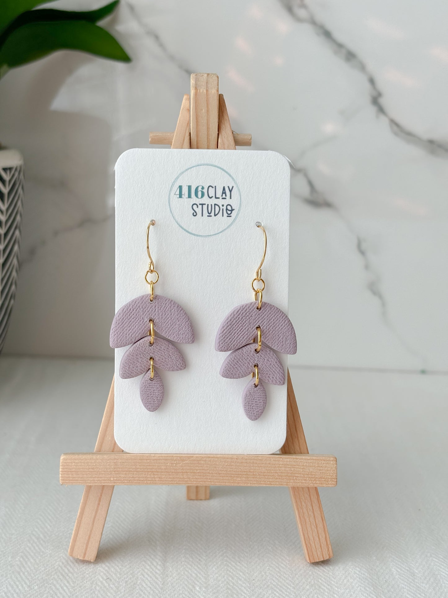 Leafy Dangle Earrings (three color options)