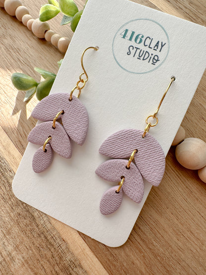 Leafy Dangle Earrings (three color options)