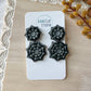 Black Spider Web Earrings