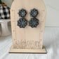 Black Spider Web Earrings