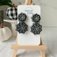 Black Spider Web Earrings