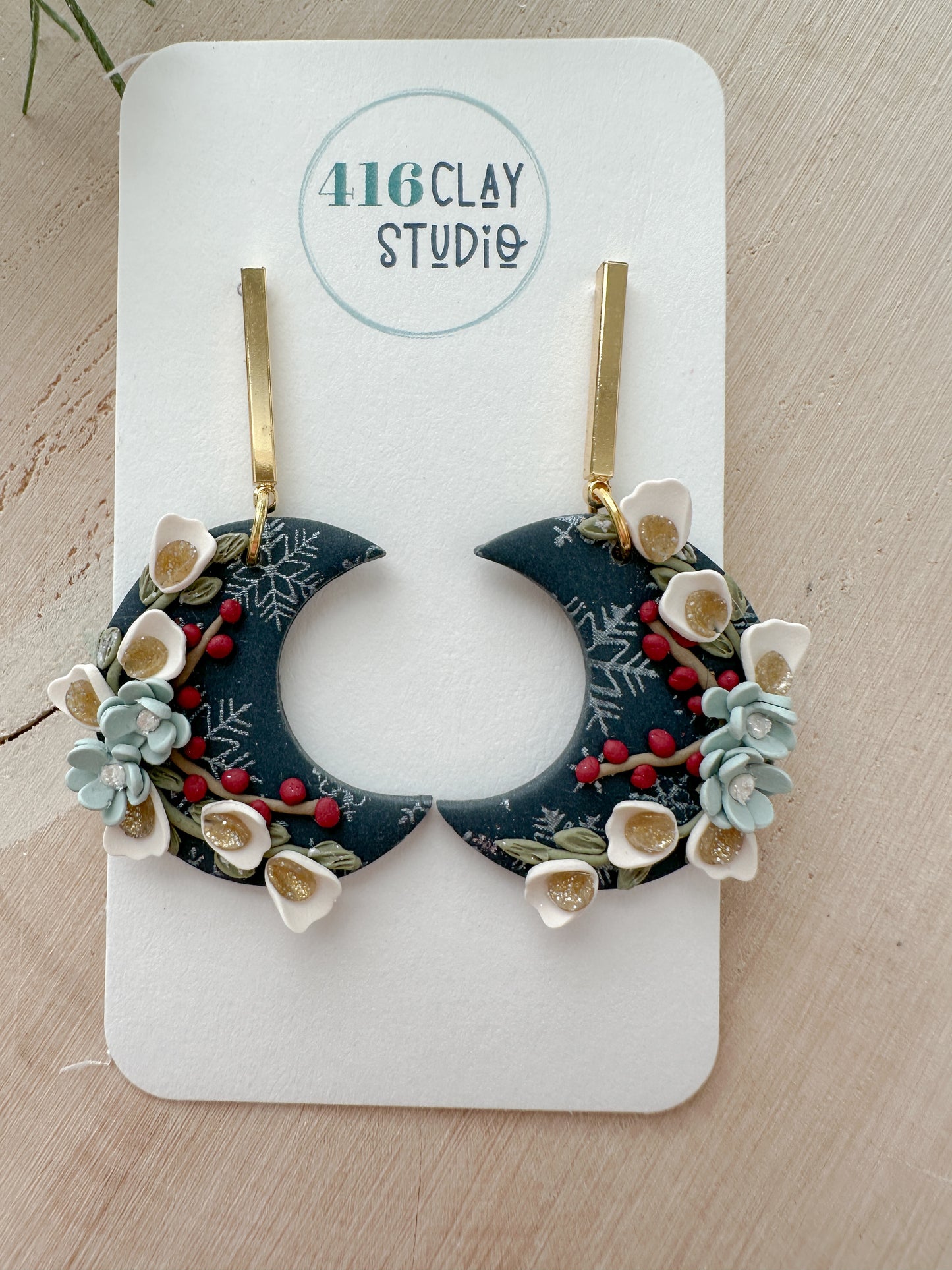 Winter Moon Earrings