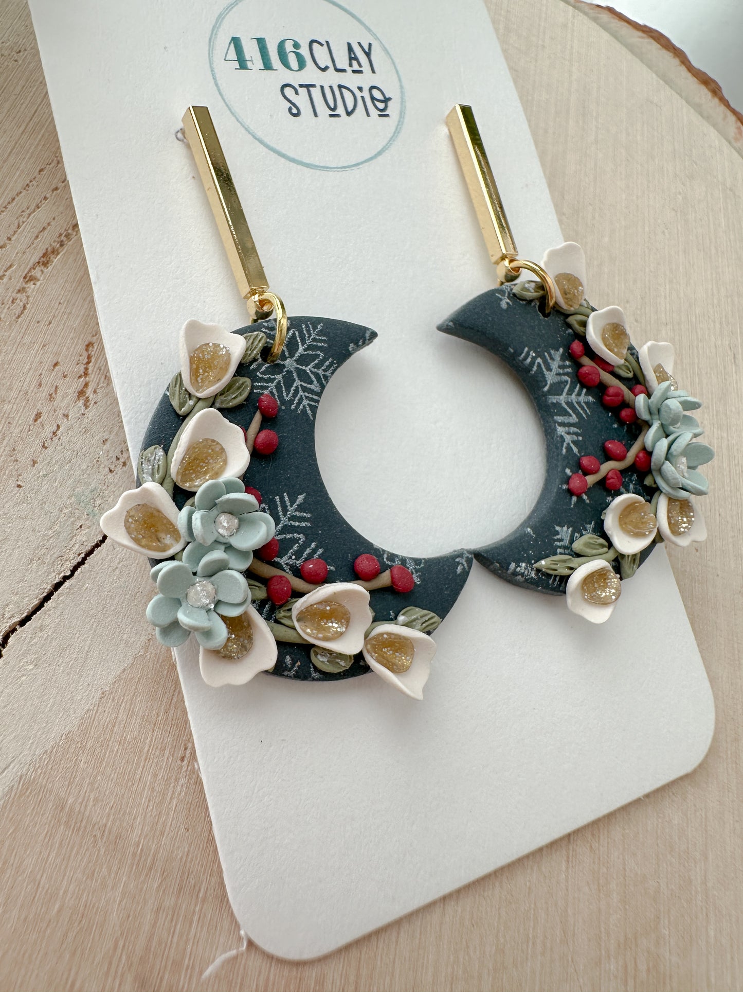 Winter Moon Earrings
