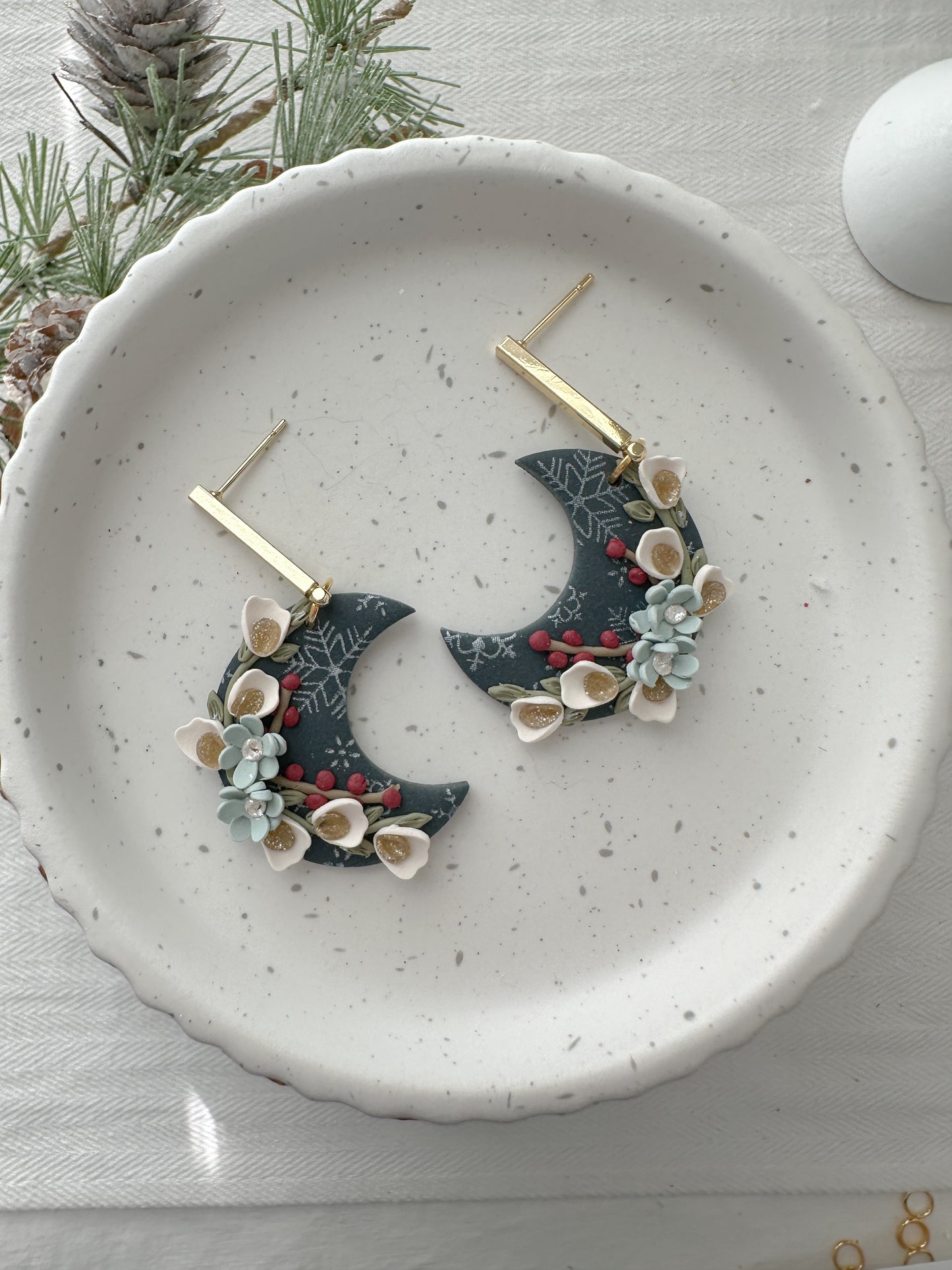 Winter Moon Earrings