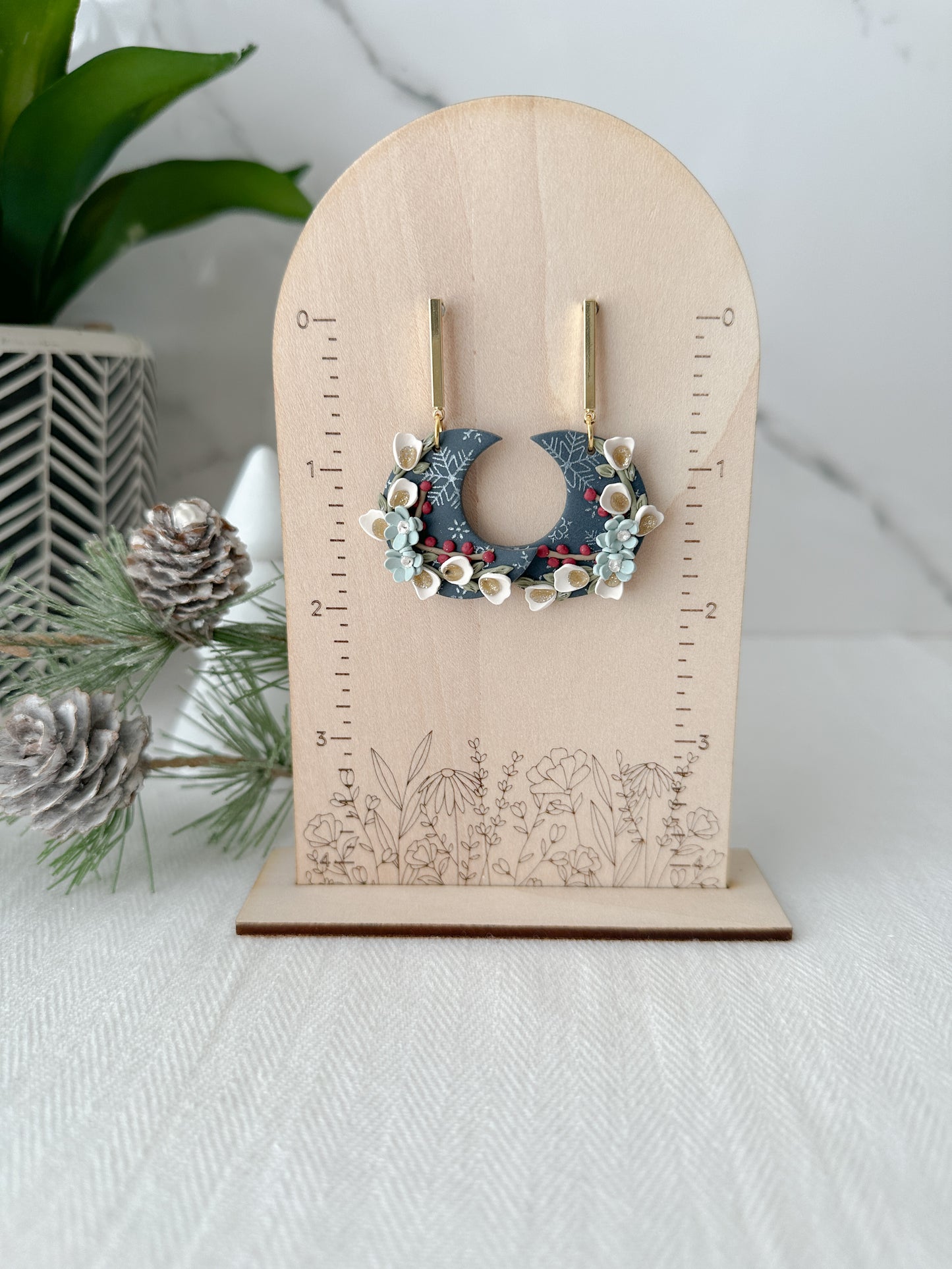 Winter Moon Earrings