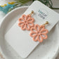 Dainty Cut Out Flower Earrings (six color options)