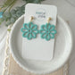 Dainty Cut Out Flower Earrings (six color options)
