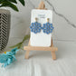 Dainty Cut Out Flower Earrings (six color options)