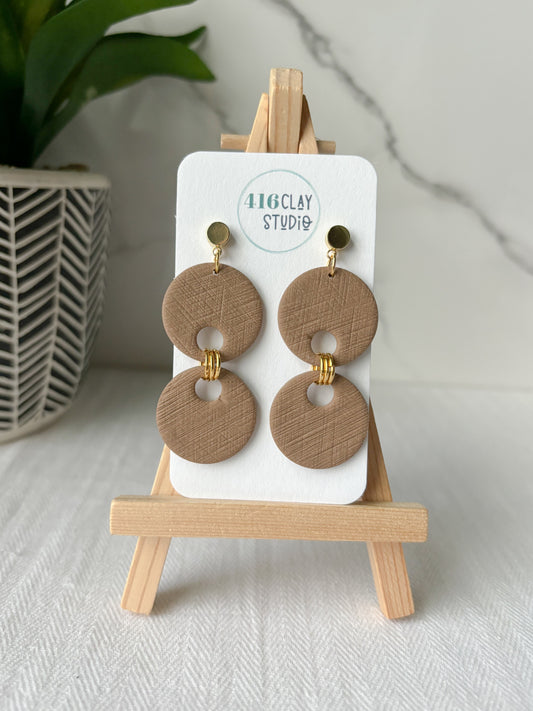 Boho Circle Link Earrings (3 Color Options)