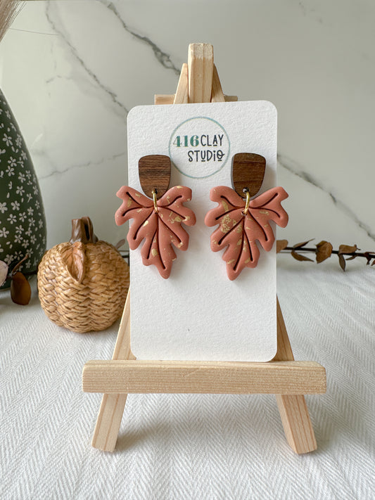 Autumn Leaf Earrings (multiple colors)