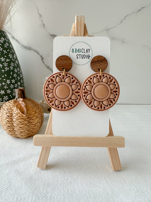 Round Mandala Earrings
