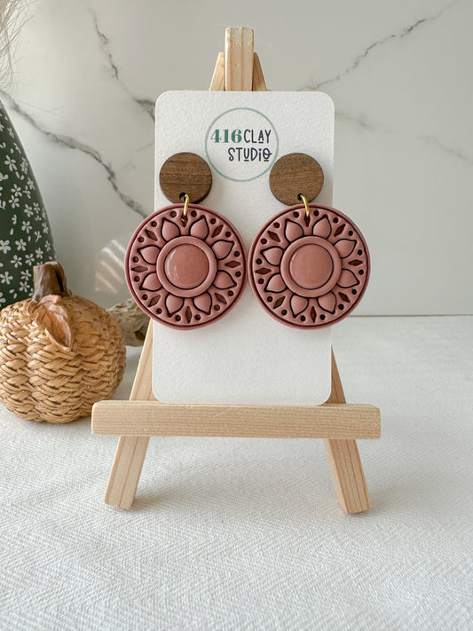 Round Mandala Earrings