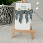 Embossed Bow Earrings (five color options)