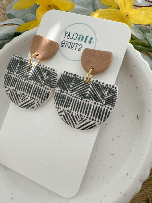 Mudcloth Dangle Earrings