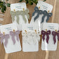 Embossed Bow Earrings (five color options)