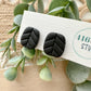 Neutral Chevron Stud Earrings