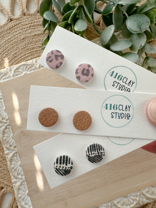 Neutral Stud Earrings